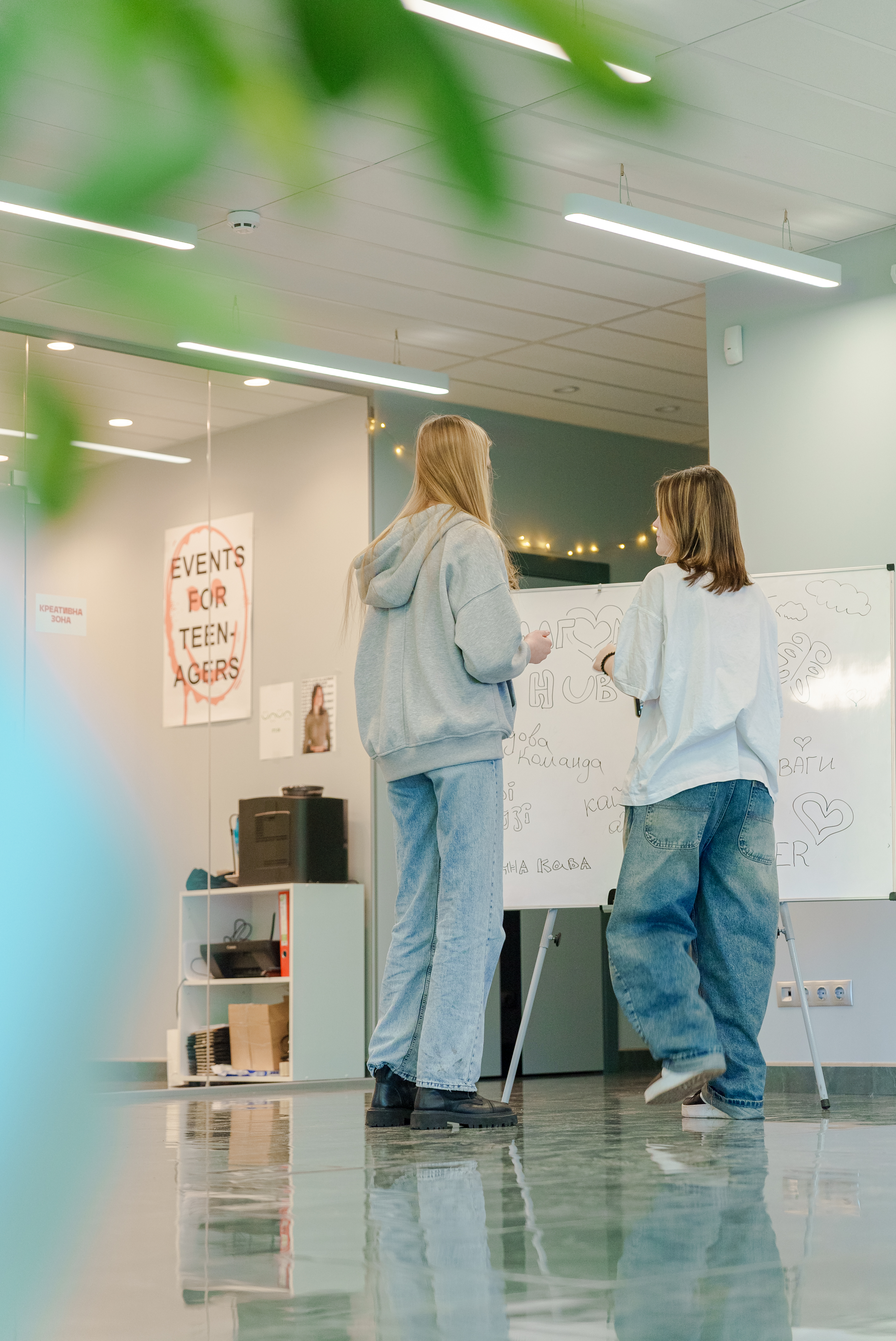 Employees working together